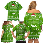 raiders-rugby-family-matching-off-shoulder-short-dress-and-hawaiian-shirt-the-mighty-green-machine-2023-christmas-vibe