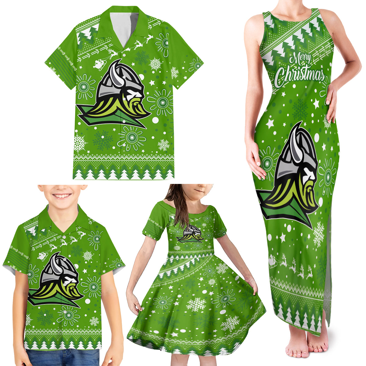 raiders-rugby-family-matching-tank-maxi-dress-and-hawaiian-shirt-the-mighty-green-machine-2023-christmas-vibe