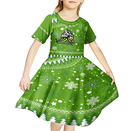 raiders-rugby-kid-short-sleeve-dress-the-mighty-green-machine-2023-christmas-vibe