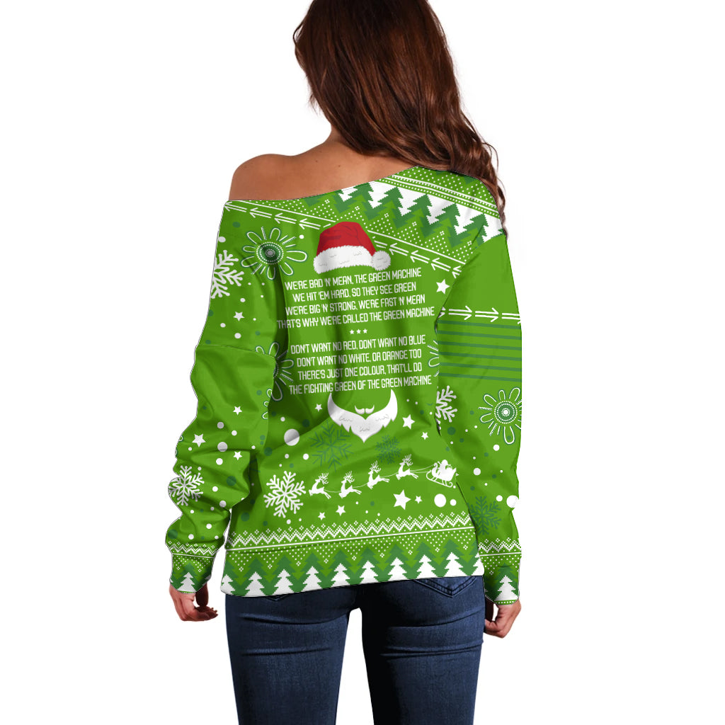 raiders-rugby-off-shoulder-sweater-the-mighty-green-machine-2023-christmas-vibe
