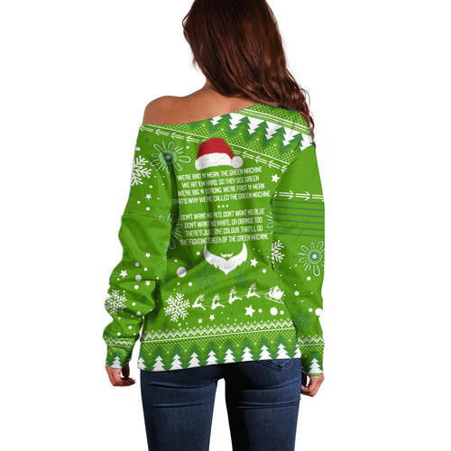 raiders-rugby-off-shoulder-sweater-the-mighty-green-machine-2023-christmas-vibe