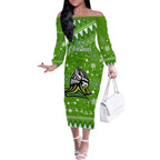 raiders-rugby-off-the-shoulder-long-sleeve-dress-the-mighty-green-machine-2023-christmas-vibe