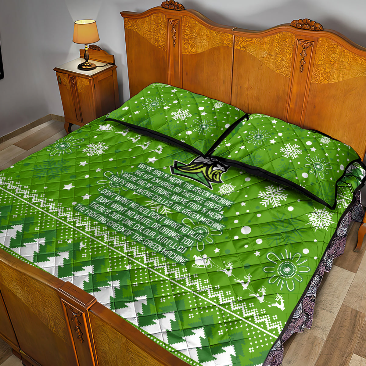 raiders-rugby-quilt-bed-set-the-mighty-green-machine-2023-christmas-vibe