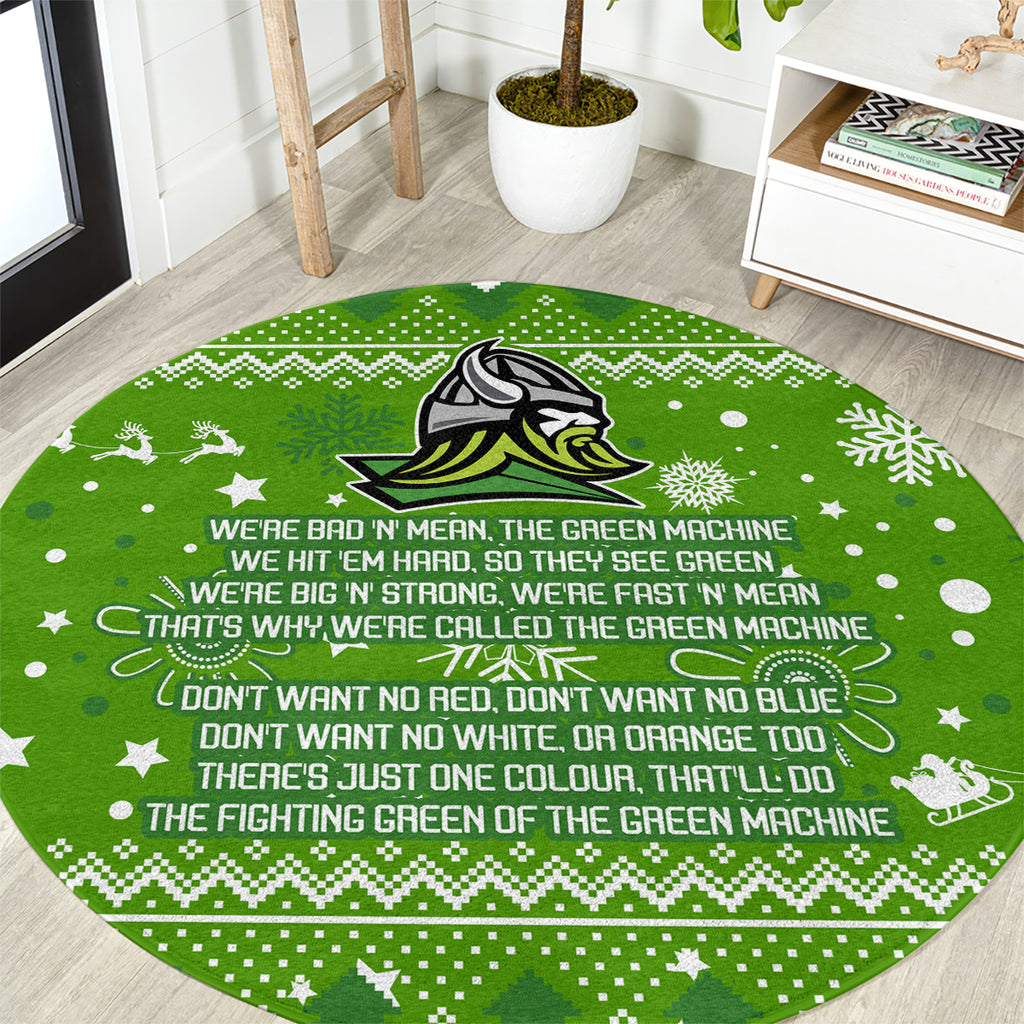 raiders-rugby-round-carpet-the-mighty-green-machine-2023-christmas-vibe