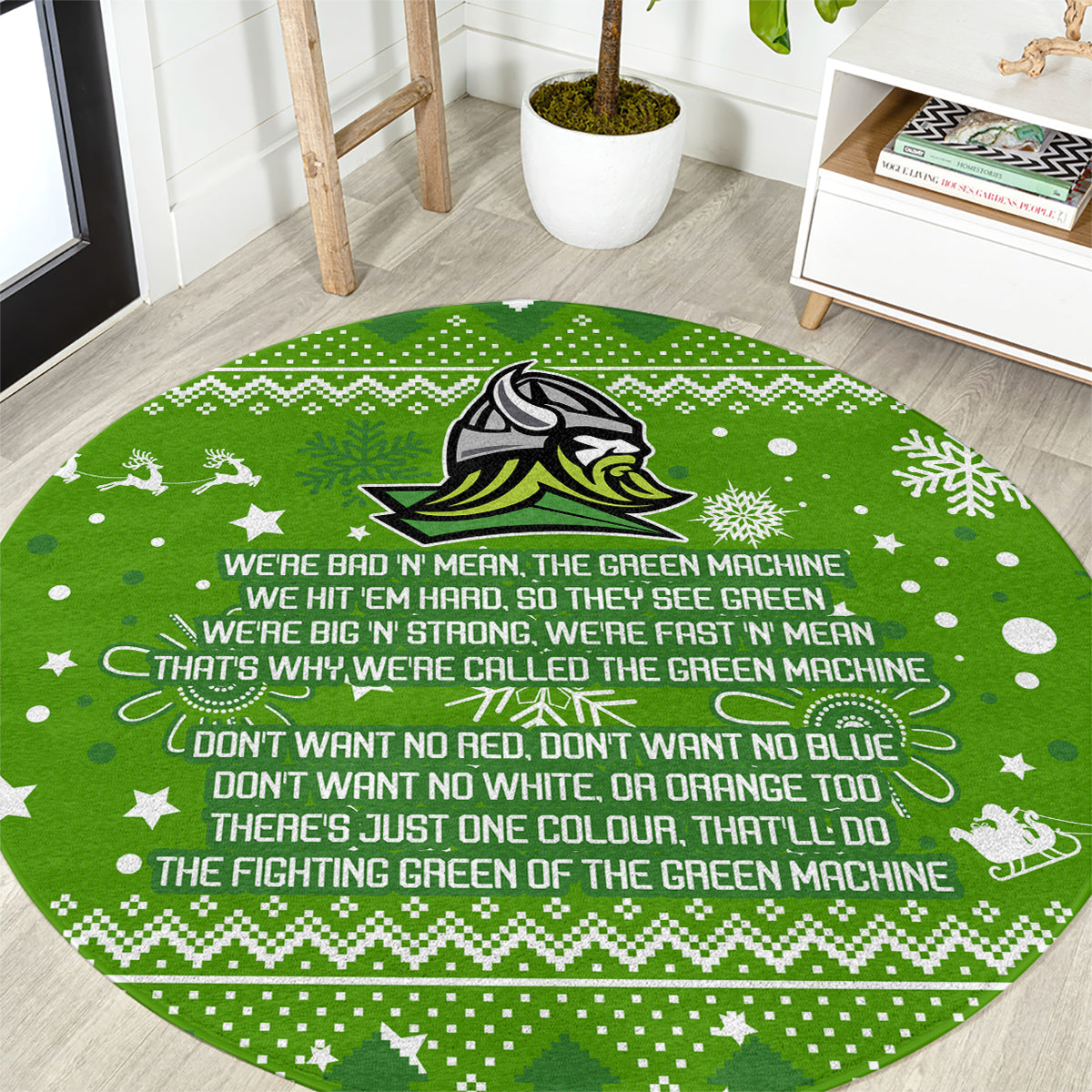 raiders-rugby-round-carpet-the-mighty-green-machine-2023-christmas-vibe