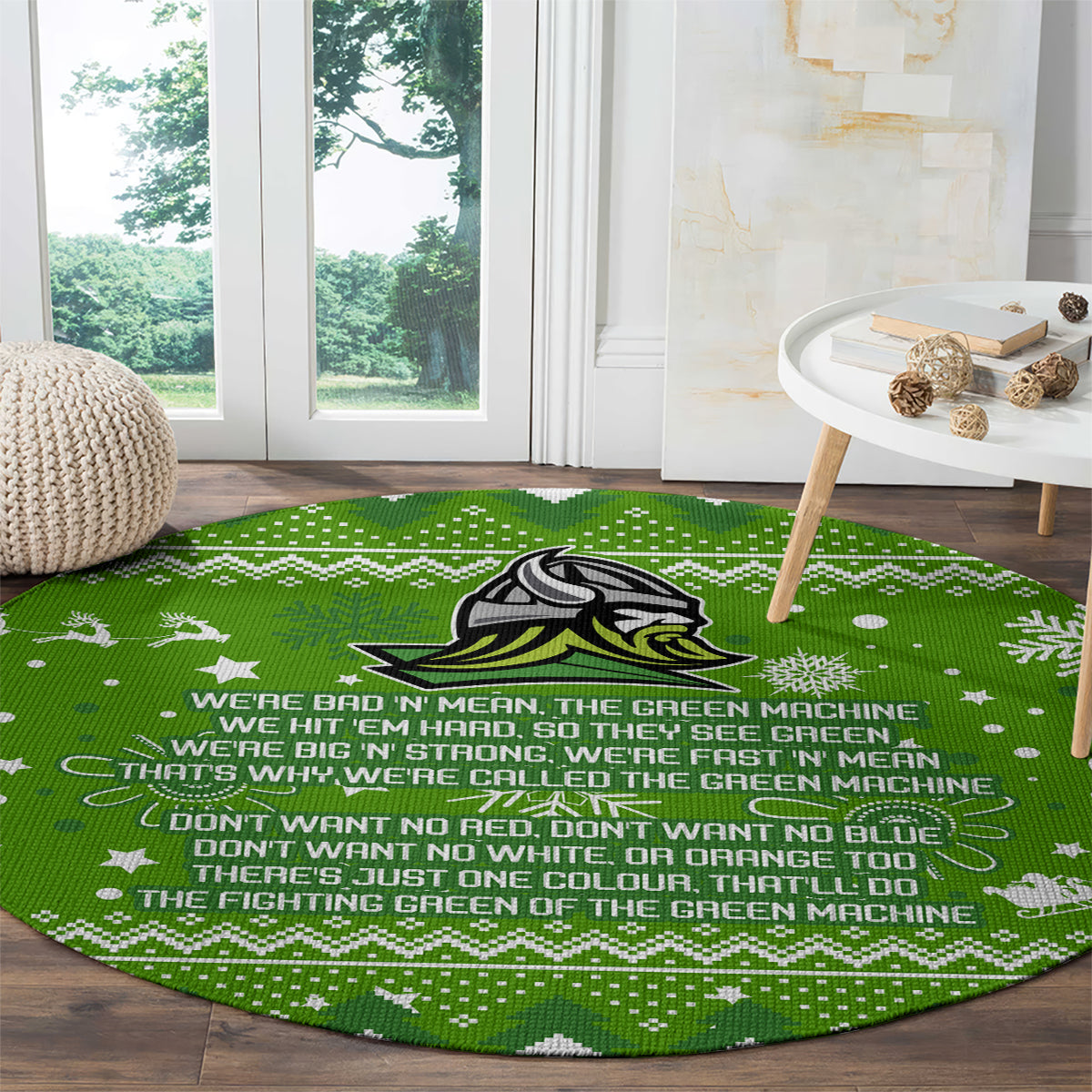 raiders-rugby-round-carpet-the-mighty-green-machine-2023-christmas-vibe