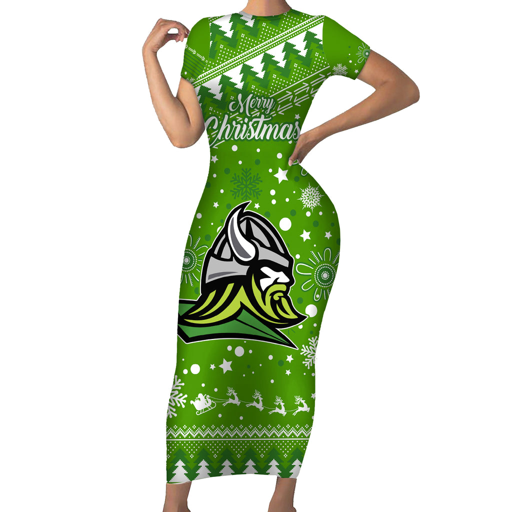 raiders-rugby-short-sleeve-bodycon-dress-the-mighty-green-machine-2023-christmas-vibe