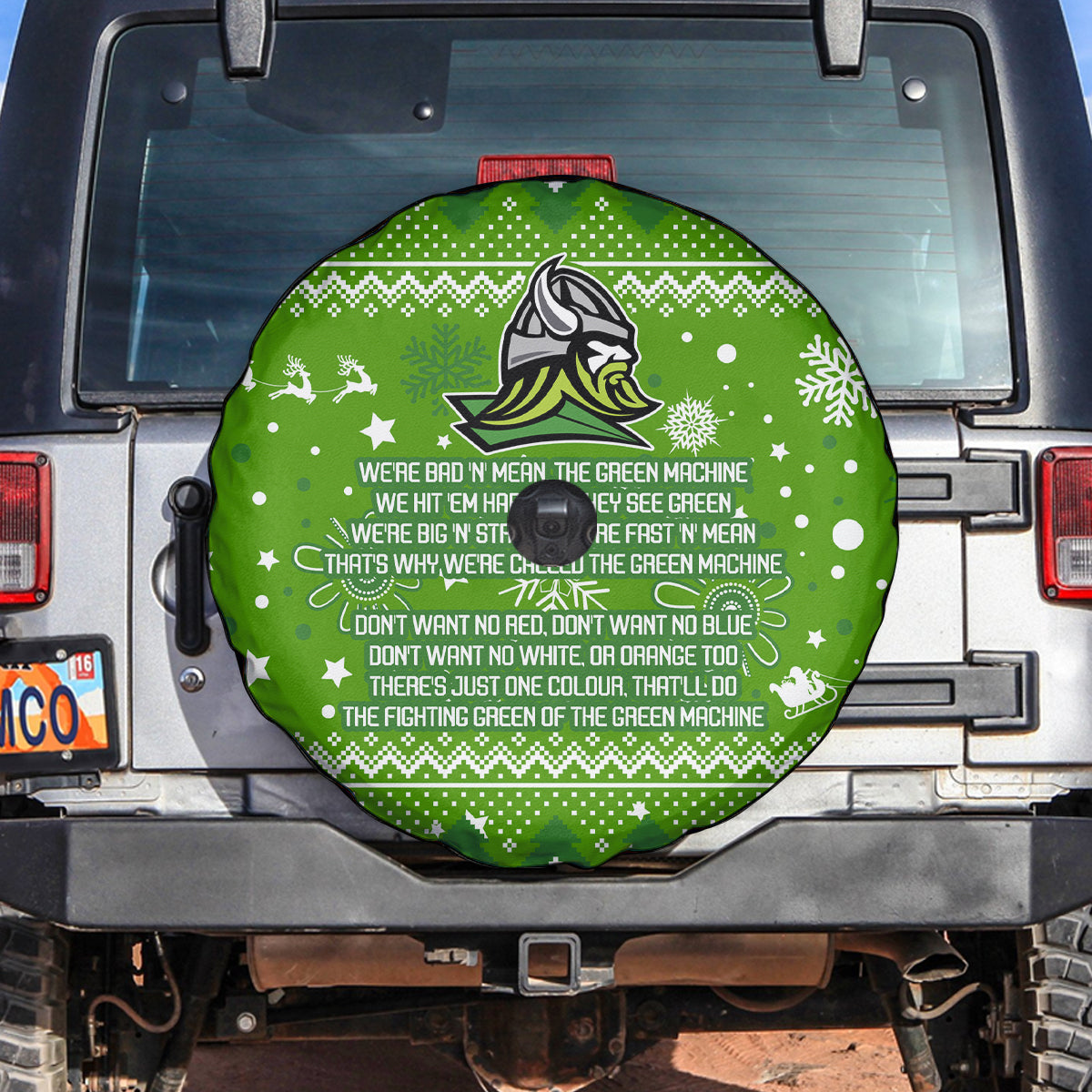 raiders-rugby-spare-tire-cover-the-mighty-green-machine-2023-christmas-vibe