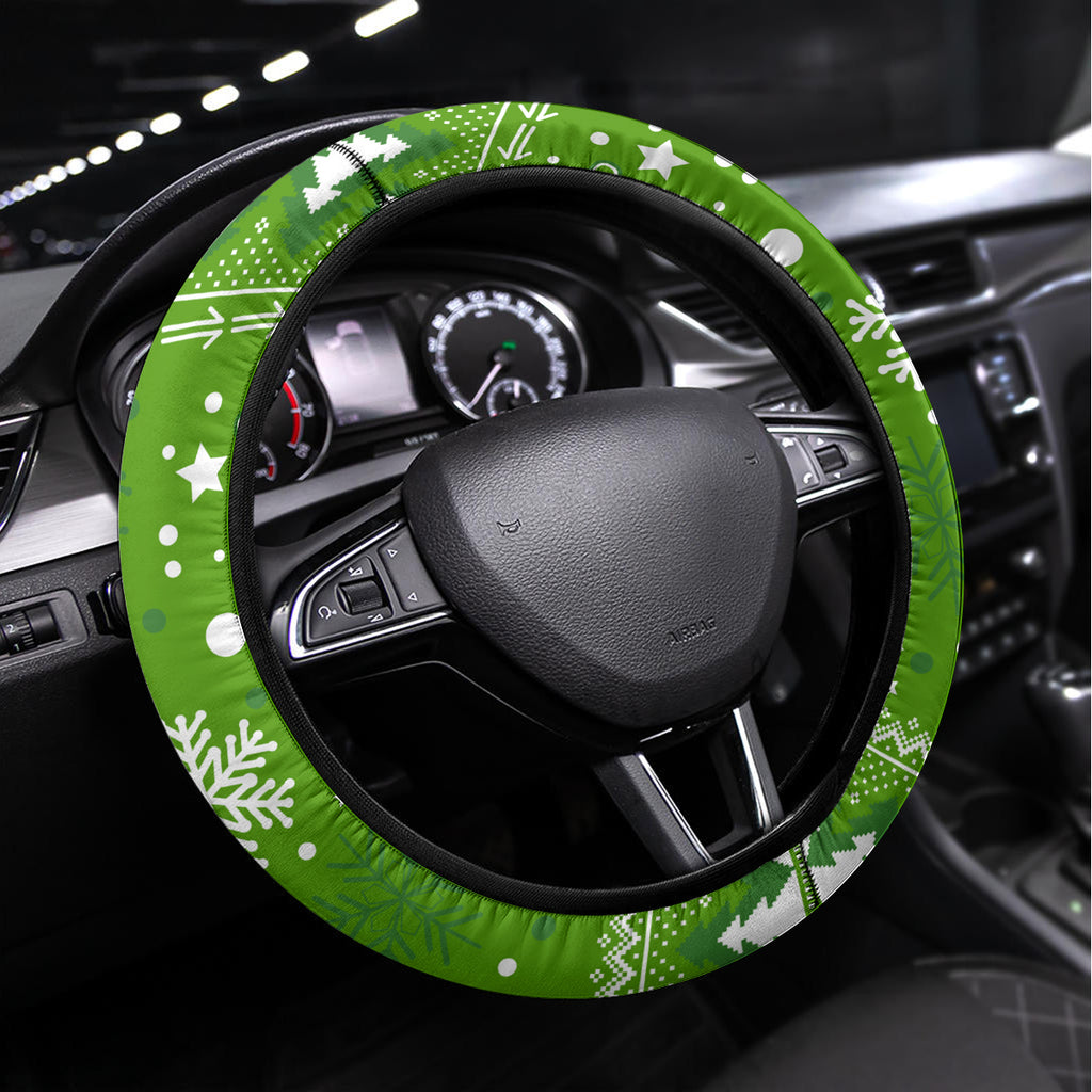 Raiders Rugby Steering Wheel Cover The Mighty Green Machine 2023 Christmas Vibe