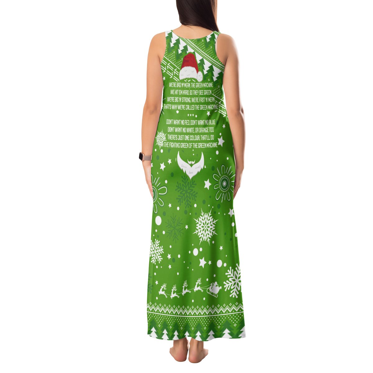 raiders-rugby-tank-maxi-dress-the-mighty-green-machine-2023-christmas-vibe