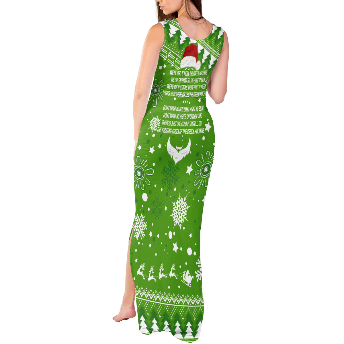 raiders-rugby-tank-maxi-dress-the-mighty-green-machine-2023-christmas-vibe