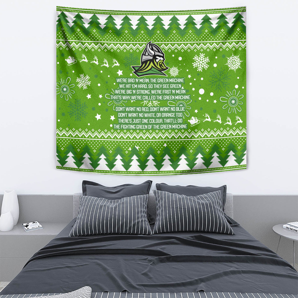 raiders-rugby-tapestry-the-mighty-green-machine-2023-christmas-vibe