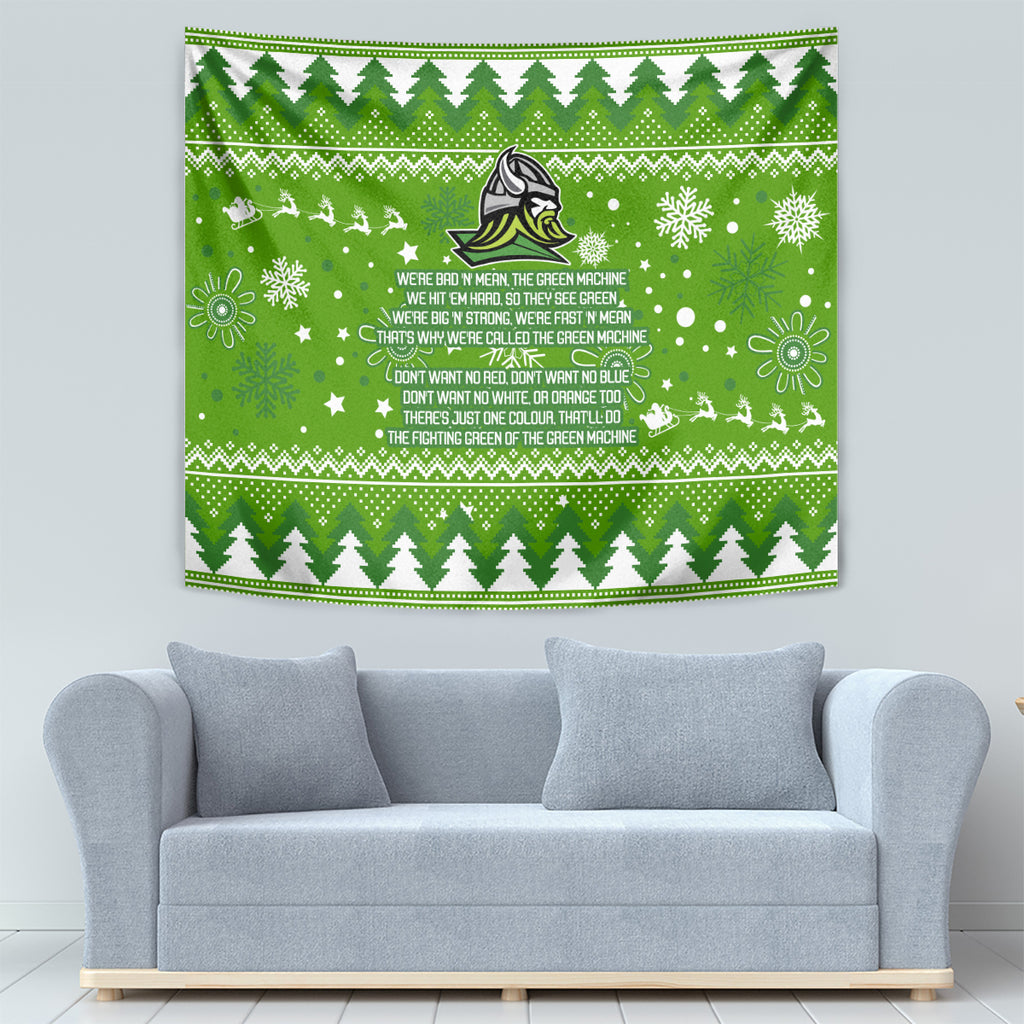 raiders-rugby-tapestry-the-mighty-green-machine-2023-christmas-vibe