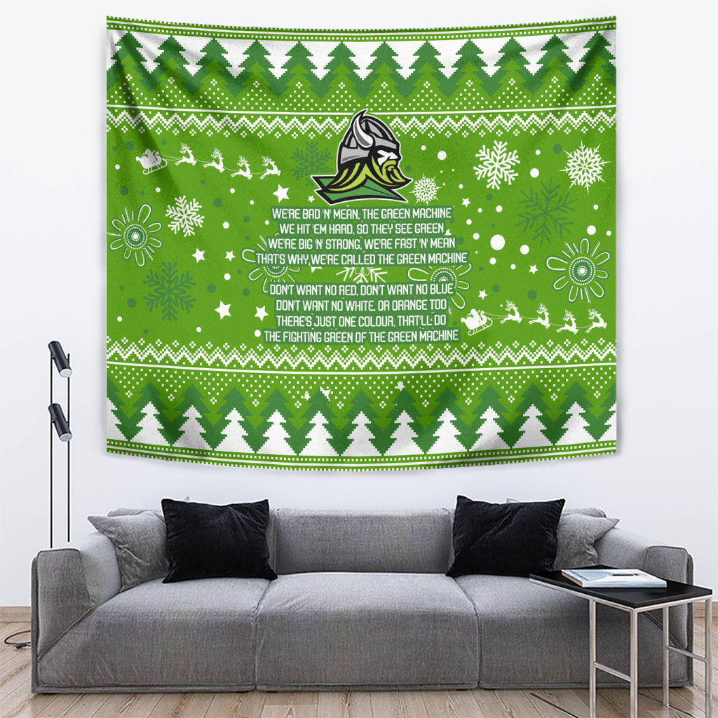 raiders-rugby-tapestry-the-mighty-green-machine-2023-christmas-vibe