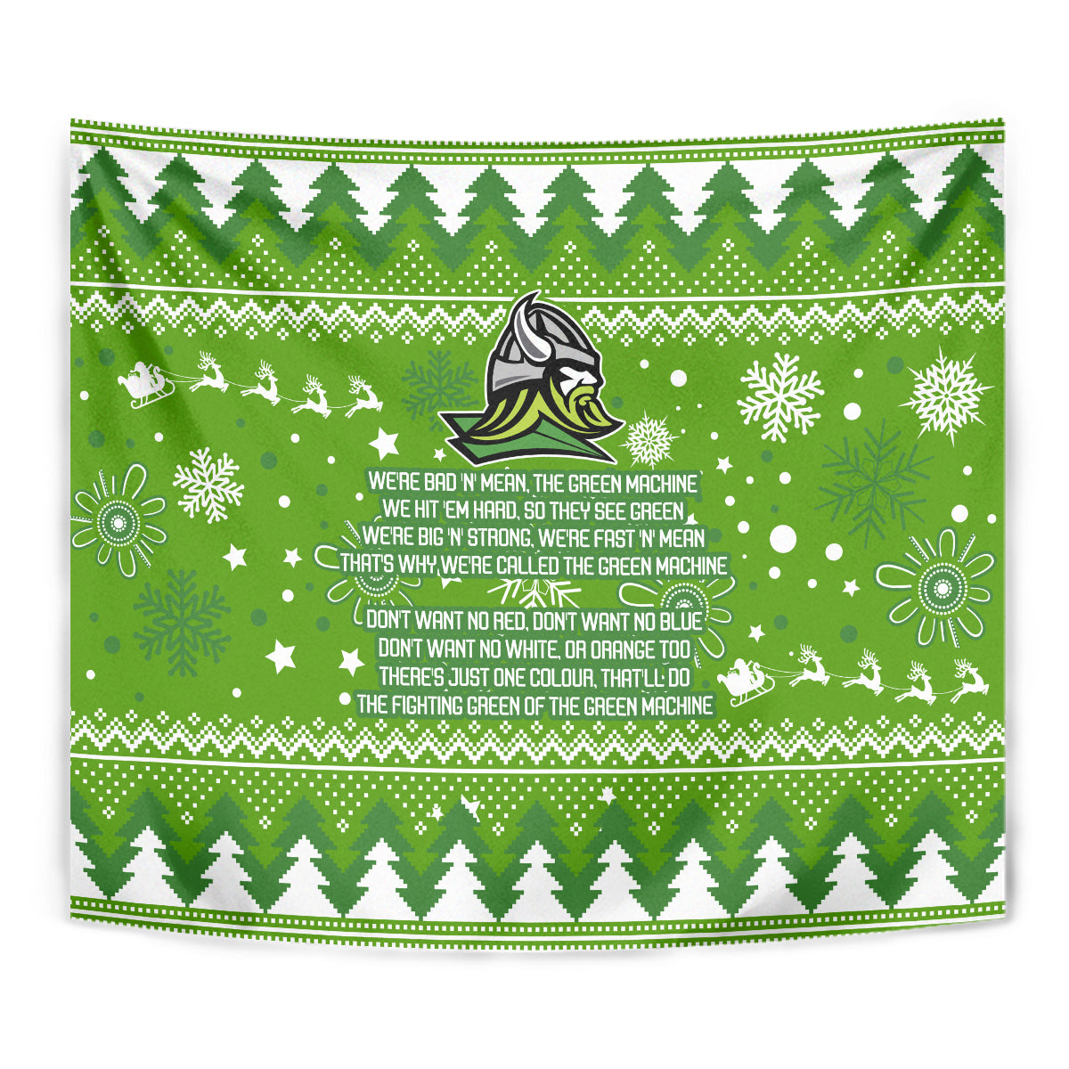 raiders-rugby-tapestry-the-mighty-green-machine-2023-christmas-vibe