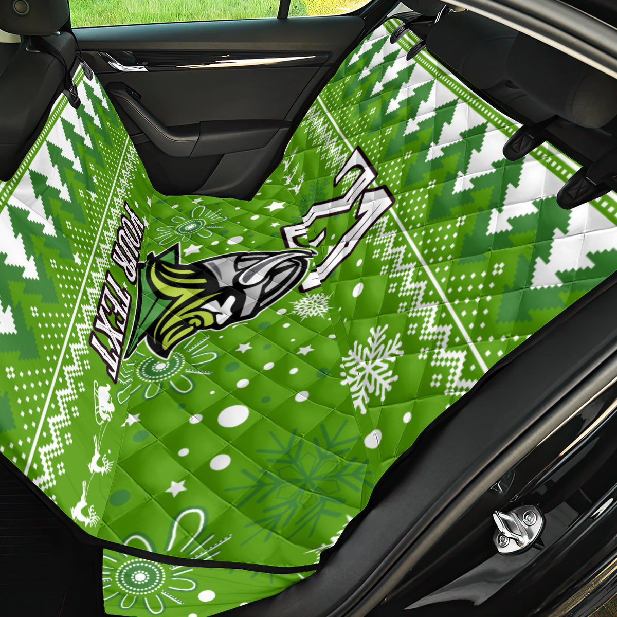 custom-raiders-rugby-back-car-seat-cover-the-mighty-green-machine-2023-christmas-vibe