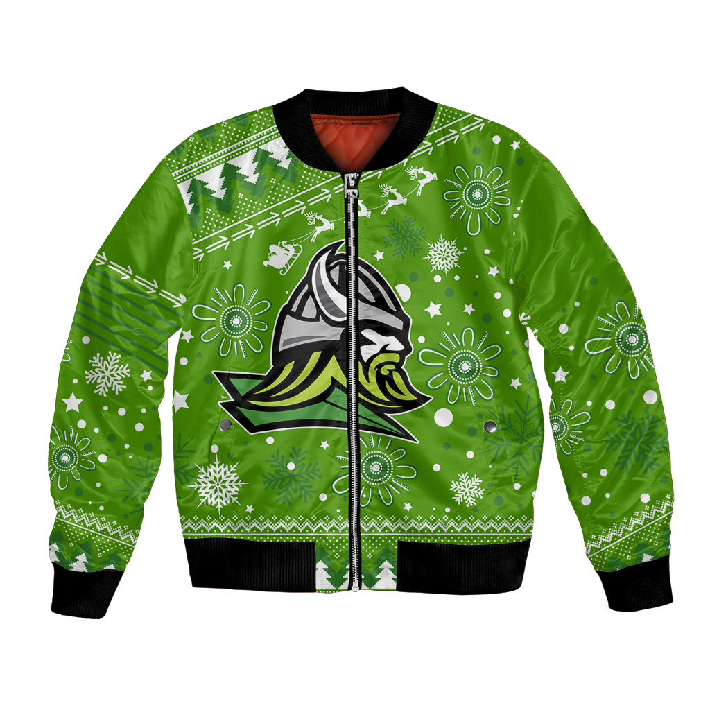 custom-raiders-rugby-bomber-jacket-the-mighty-green-machine-2023-christmas-vibe