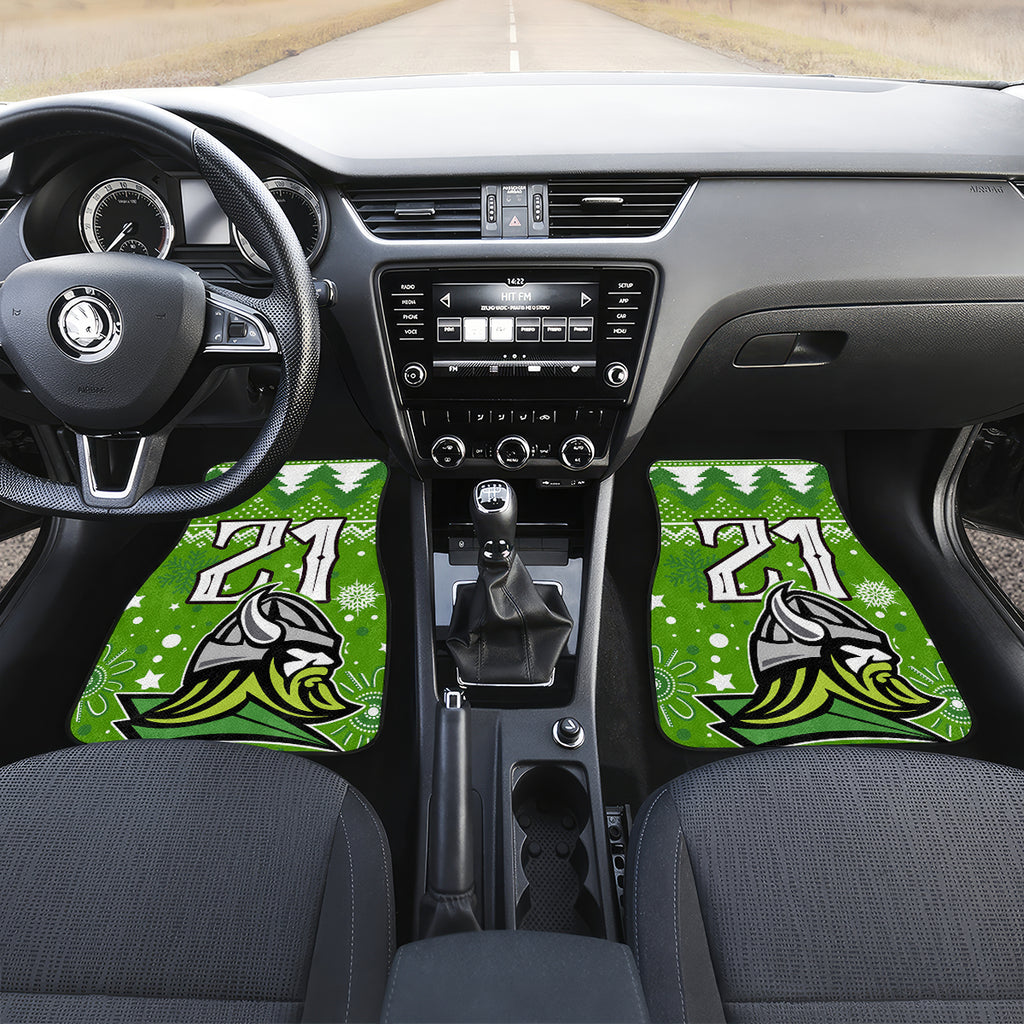 custom-raiders-rugby-car-mats-the-mighty-green-machine-2023-christmas-vibe