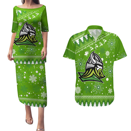 custom-raiders-rugby-couples-matching-puletasi-dress-and-hawaiian-shirt-the-mighty-green-machine-2023-christmas-vibe
