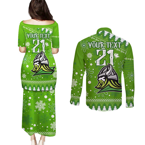 custom-raiders-rugby-couples-matching-puletasi-dress-and-long-sleeve-button-shirt-the-mighty-green-machine-2023-christmas-vibe
