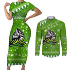 custom-raiders-rugby-couples-matching-short-sleeve-bodycon-dress-and-long-sleeve-button-shirt-the-mighty-green-machine-2023-christmas-vibe