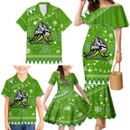 custom-raiders-rugby-family-matching-mermaid-dress-and-hawaiian-shirt-the-mighty-green-machine-2023-christmas-vibe