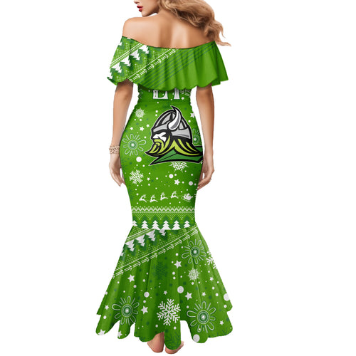 custom-raiders-rugby-family-matching-mermaid-dress-and-hawaiian-shirt-the-mighty-green-machine-2023-christmas-vibe