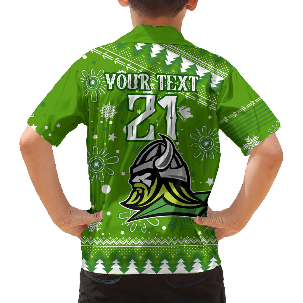 custom-raiders-rugby-family-matching-off-shoulder-maxi-dress-and-hawaiian-shirt-the-mighty-green-machine-2023-christmas-vibe