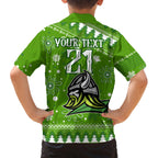 custom-raiders-rugby-family-matching-off-shoulder-short-dress-and-hawaiian-shirt-the-mighty-green-machine-2023-christmas-vibe
