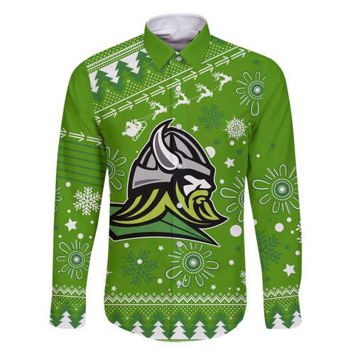 custom-raiders-rugby-family-matching-short-sleeve-bodycon-dress-and-hawaiian-shirt-the-mighty-green-machine-2023-christmas-vibe