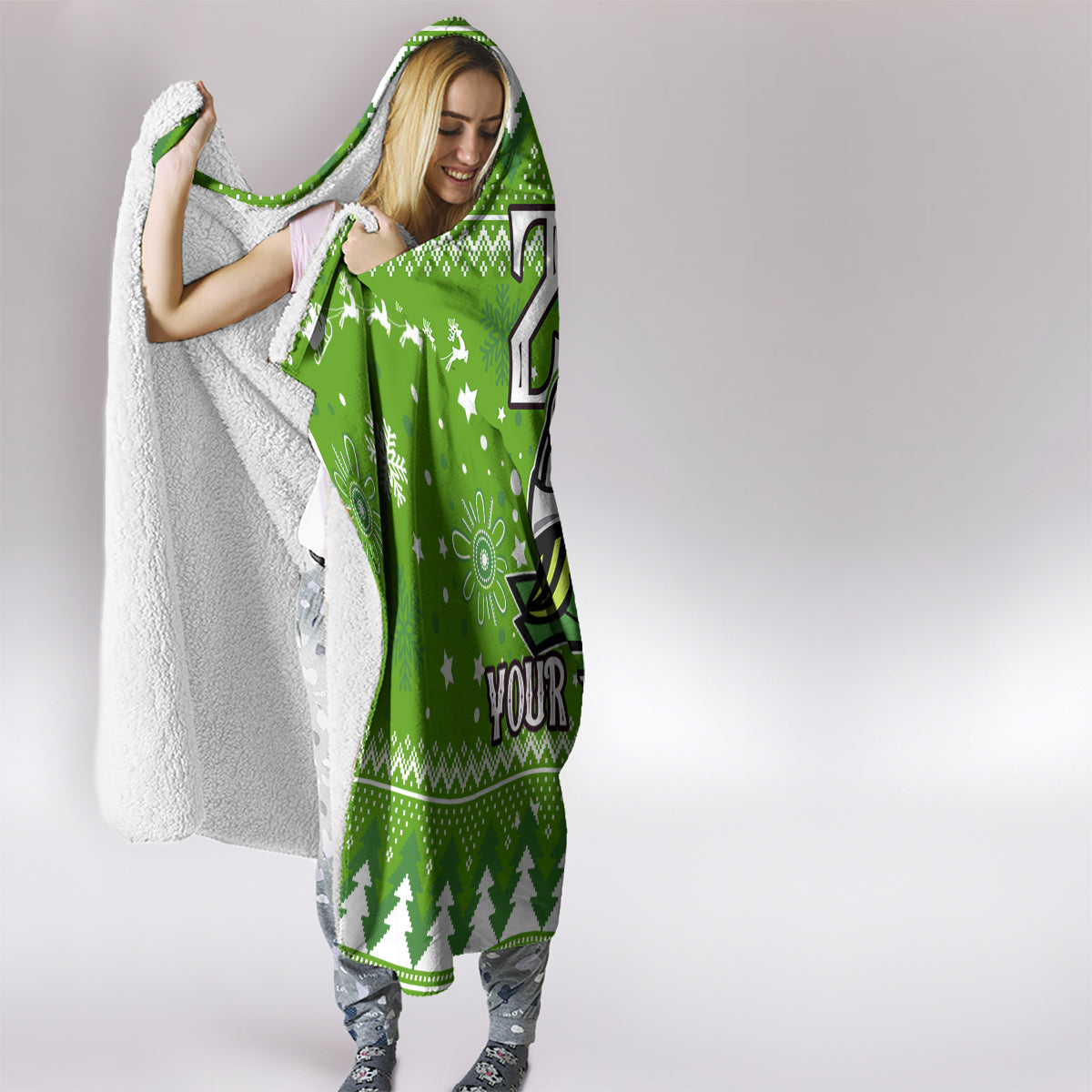 custom-raiders-rugby-hooded-blanket-the-mighty-green-machine-2023-christmas-vibe