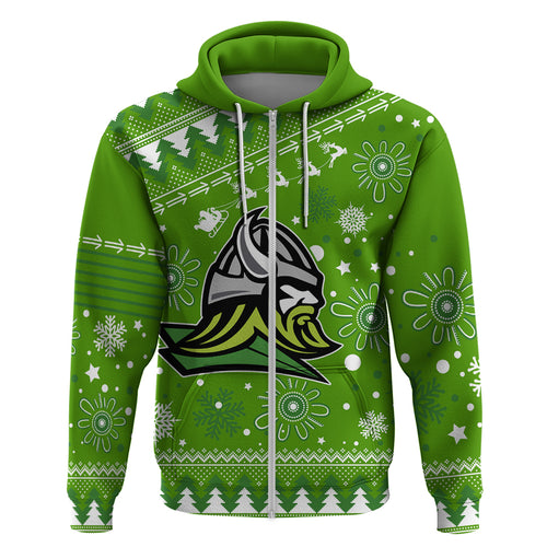 custom-raiders-rugby-hoodie-the-mighty-green-machine-2023-christmas-vibe