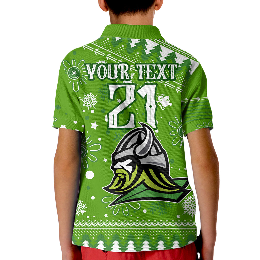 custom-raiders-rugby-kid-polo-shirt-the-mighty-green-machine-2023-christmas-vibe