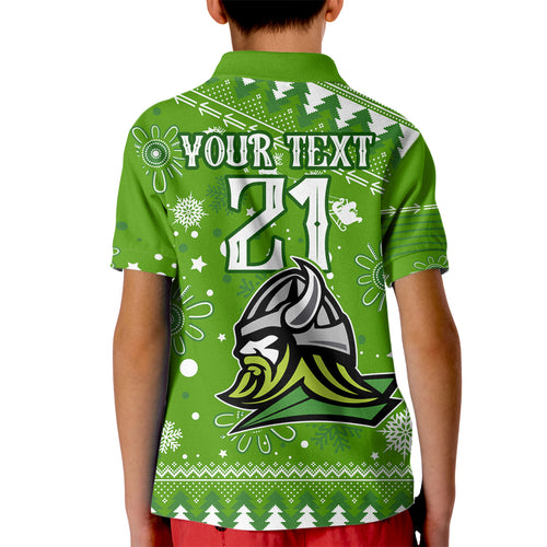 custom-raiders-rugby-kid-polo-shirt-the-mighty-green-machine-2023-christmas-vibe