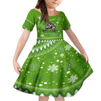 custom-raiders-rugby-kid-short-sleeve-dress-the-mighty-green-machine-2023-christmas-vibe