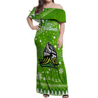 custom-raiders-rugby-off-shoulder-maxi-dress-the-mighty-green-machine-2023-christmas-vibe