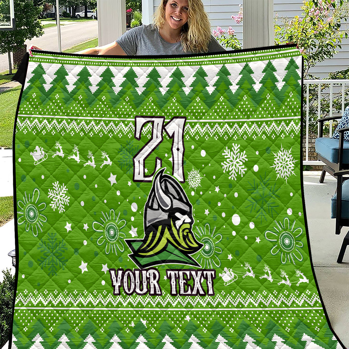 custom-raiders-rugby-quilt-the-mighty-green-machine-2023-christmas-vibe