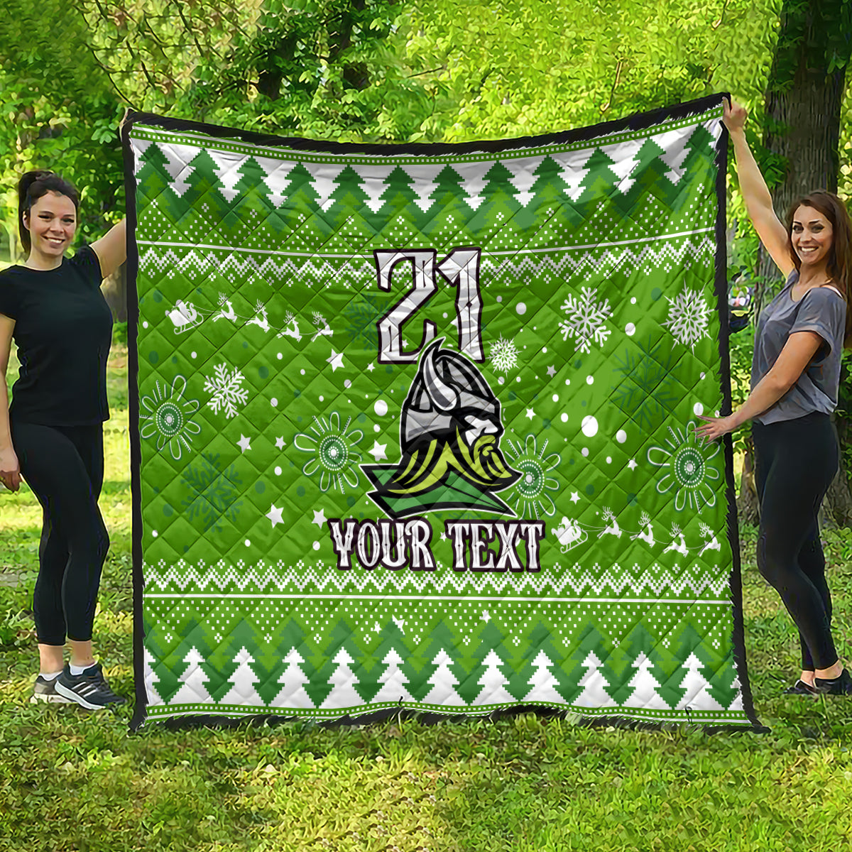 custom-raiders-rugby-quilt-the-mighty-green-machine-2023-christmas-vibe