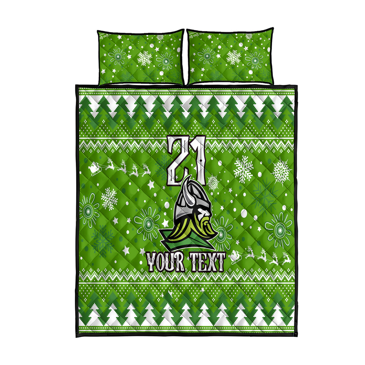 custom-raiders-rugby-quilt-bed-set-the-mighty-green-machine-2023-christmas-vibe