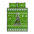 custom-raiders-rugby-quilt-bed-set-the-mighty-green-machine-2023-christmas-vibe