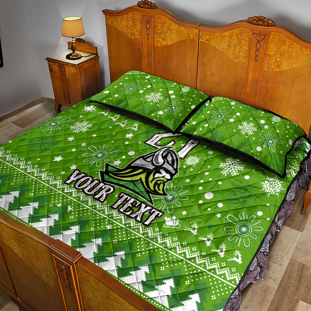 custom-raiders-rugby-quilt-bed-set-the-mighty-green-machine-2023-christmas-vibe