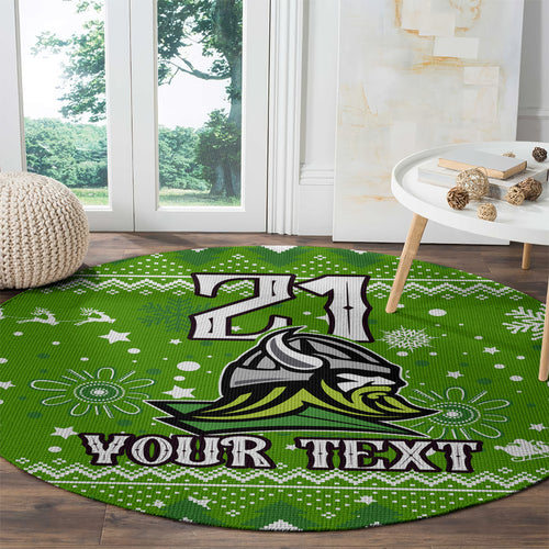 custom-raiders-rugby-round-carpet-the-mighty-green-machine-2023-christmas-vibe