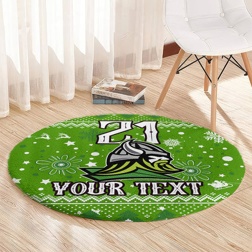 custom-raiders-rugby-round-carpet-the-mighty-green-machine-2023-christmas-vibe