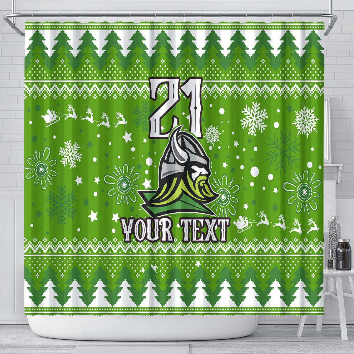 custom-raiders-rugby-shower-curtain-the-mighty-green-machine-2023-christmas-vibe