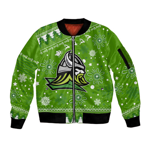 custom-raiders-rugby-sleeve-zip-bomber-jacket-the-mighty-green-machine-2023-christmas-vibe