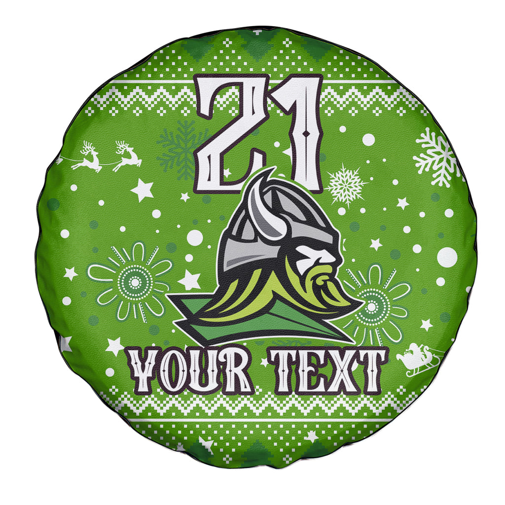 custom-raiders-rugby-spare-tire-cover-the-mighty-green-machine-2023-christmas-vibe