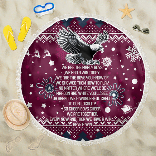sea-eagles-rugby-beach-blanket-manly-boys-victory-2023-christmas-vibe