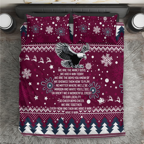 sea-eagles-rugby-bedding-set-manly-boys-victory-2023-christmas-vibe