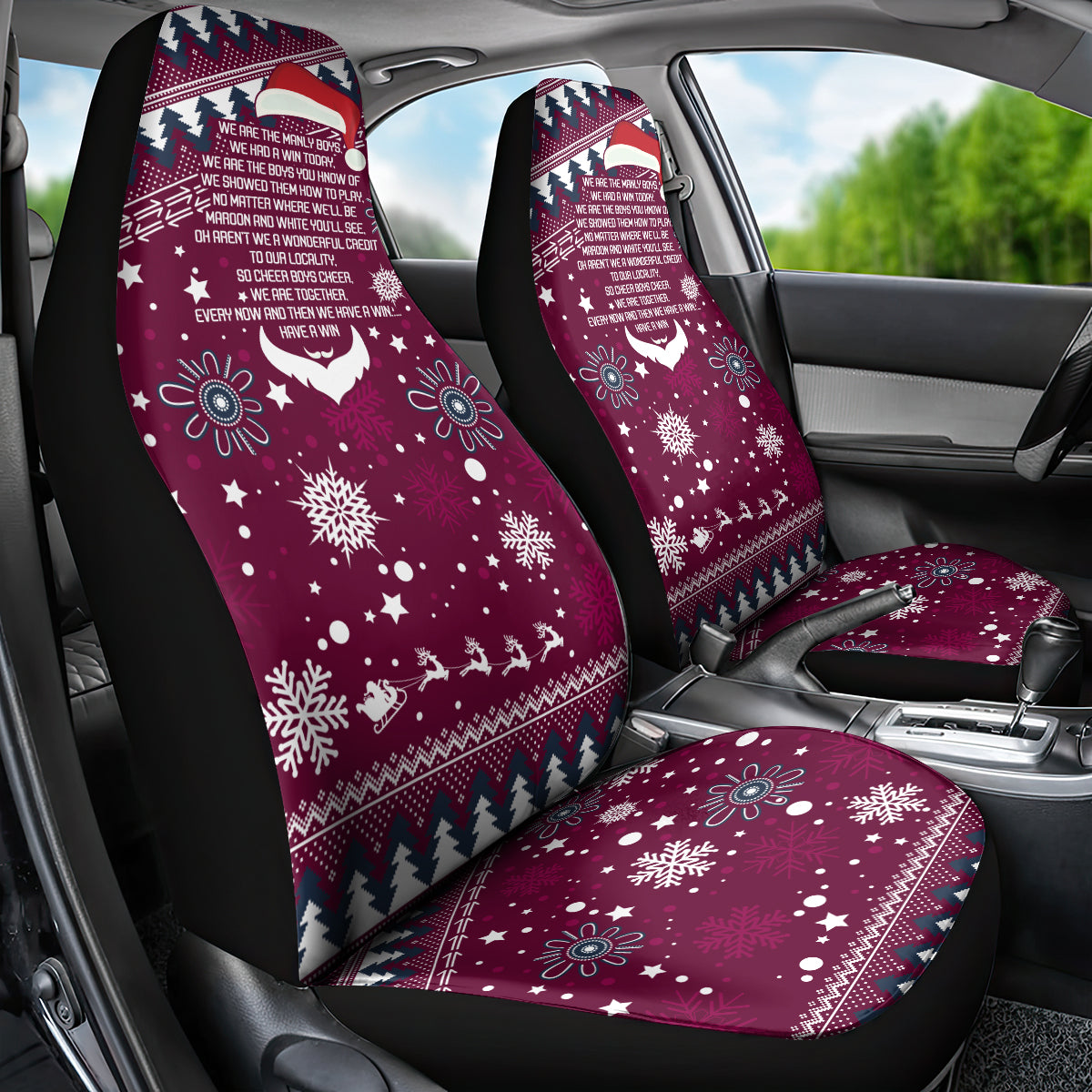 sea-eagles-rugby-car-seat-cover-manly-boys-victory-2023-christmas-vibe