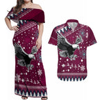 sea-eagles-rugby-couples-matching-off-shoulder-maxi-dress-and-hawaiian-shirt-manly-boys-victory-2023-christmas-vibe